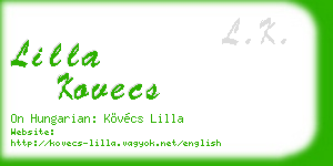 lilla kovecs business card